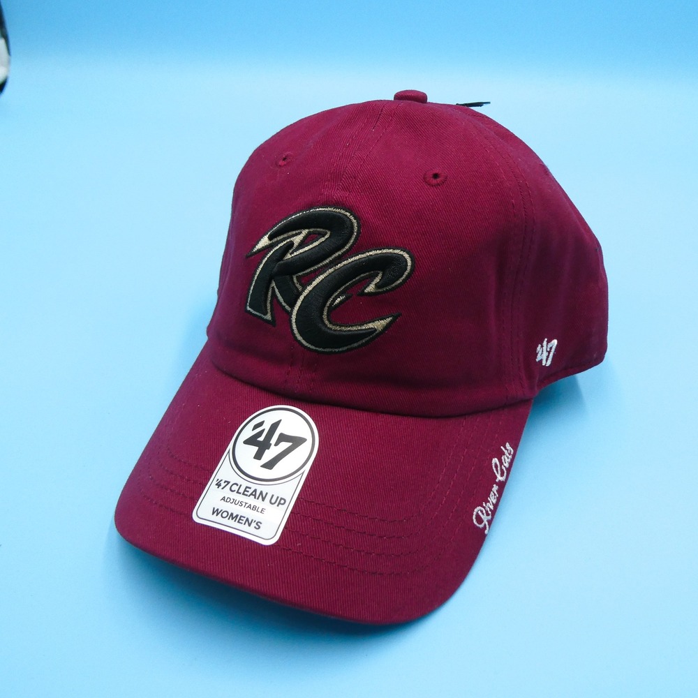 '47 Hat Womens One Size Clean Up Sacramento River Cats Maroon Adjustable Cotton